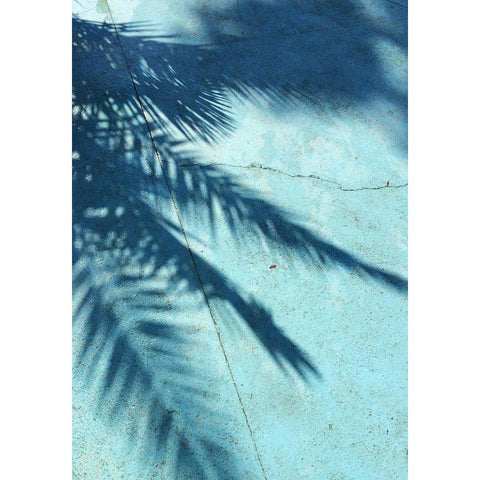 Turquoise Shadow Gold Ornate Wood Framed Art Print with Double Matting by PhotoINC Studio