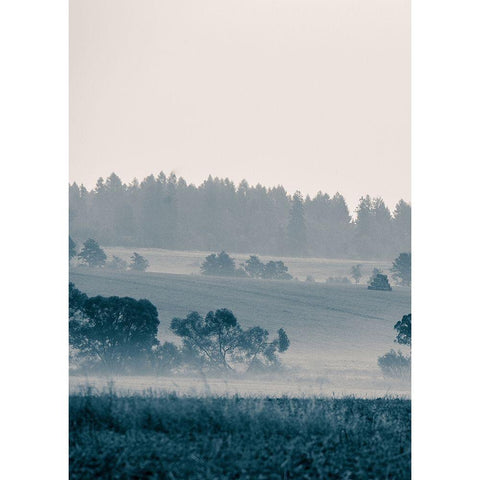 Blue Mountains III Black Modern Wood Framed Art Print by PhotoINC Studio