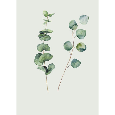 Botanical I White Modern Wood Framed Art Print by Incado