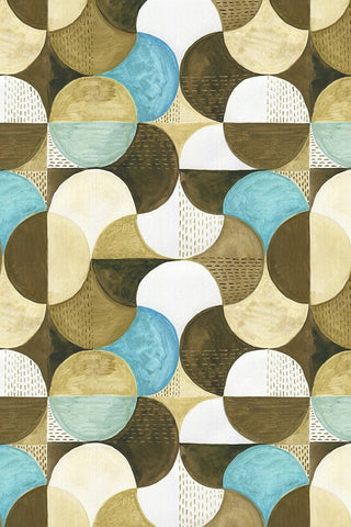 Geometric II Black Modern Wood Framed Art Print by Incado