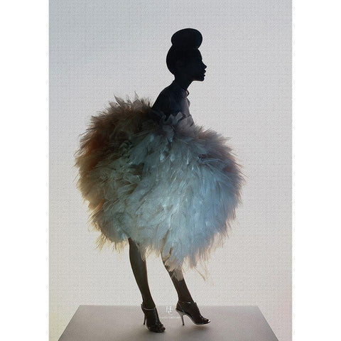 Bluemingo White Modern Wood Framed Art Print by Incado