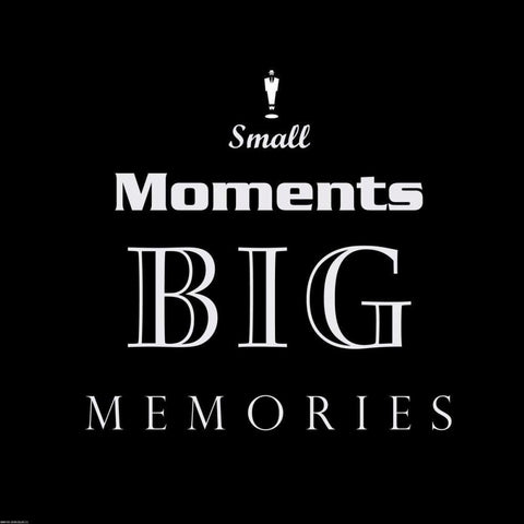 Small Moments Black Modern Wood Framed Art Print with Double Matting by GraphINC