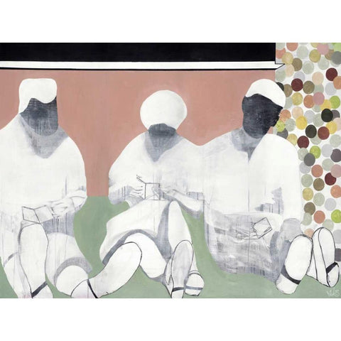 Readable White Modern Wood Framed Art Print by Olesen, Nicolai Kubel