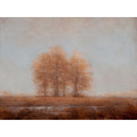 Together Black Modern Wood Framed Art Print with Double Matting by Johns, Dana