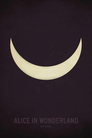 Alice in Wonderland Black Ornate Wood Framed Art Print with Double Matting by Jackson, Christian