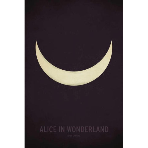 Alice in Wonderland Black Modern Wood Framed Art Print with Double Matting by Jackson, Christian
