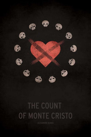 The Count of Monte Cristo White Modern Wood Framed Art Print with Double Matting by Jackson, Christian