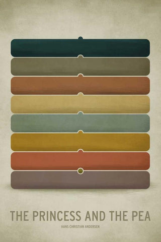 Princess Pea Black Ornate Wood Framed Art Print with Double Matting by Jackson, Christian