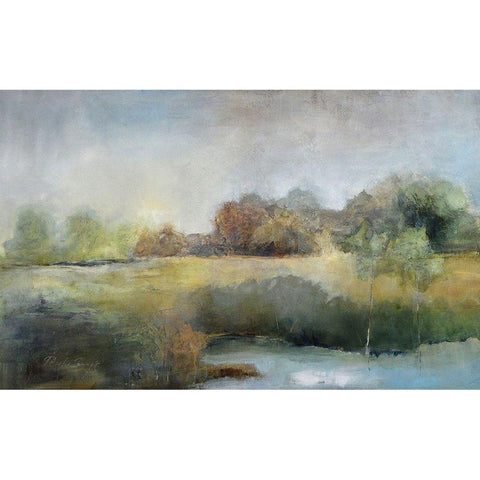 A Chill in the Air White Modern Wood Framed Art Print by Jennings, J Austin