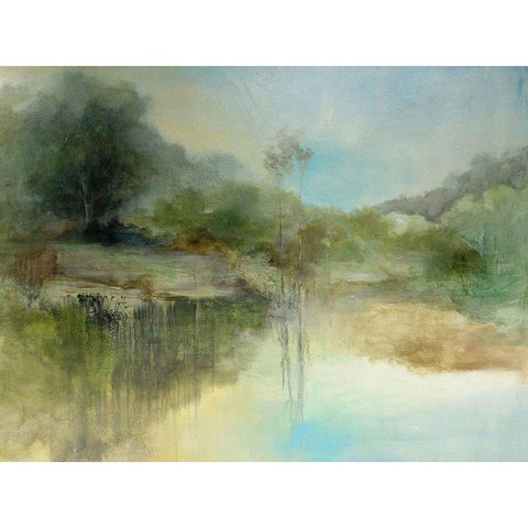 The Lazy Day White Modern Wood Framed Art Print by Jennings, J Austin