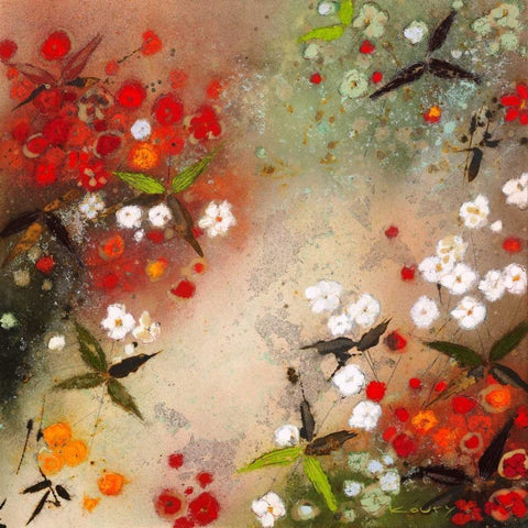 Gardens in the Mist XII White Modern Wood Framed Art Print with Double Matting by Koury, Aleah