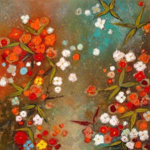 Gardens in the Mist XIV Black Modern Wood Framed Art Print by Koury, Aleah