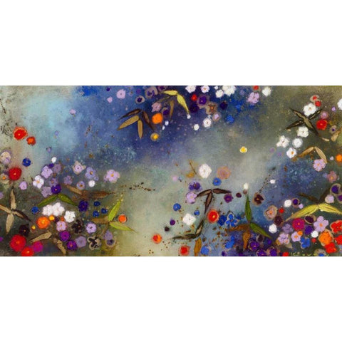 Gardens in the Mist XV Black Modern Wood Framed Art Print with Double Matting by Koury, Aleah