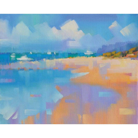 Playa 14 Black Modern Wood Framed Art Print with Double Matting by Krioutchkov, Alex Hook