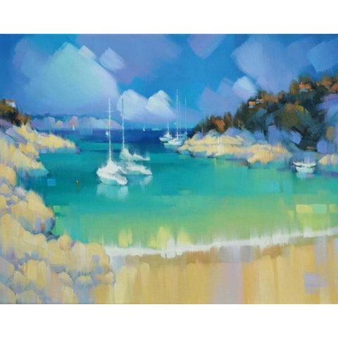 Cala Llombards IV Gold Ornate Wood Framed Art Print with Double Matting by Krioutchkov, Alex Hook