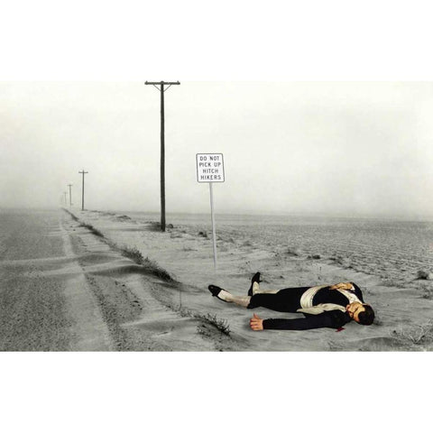 Dead Toreador Black Modern Wood Framed Art Print with Double Matting by Kite, Barry