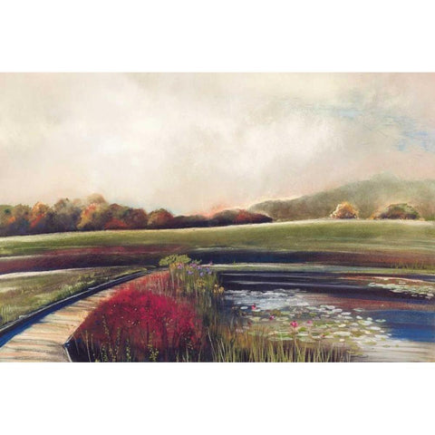 Edge of Autumn Black Modern Wood Framed Art Print by Koury, Aleah