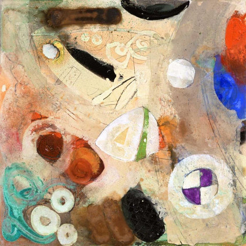 When We Think 2 White Modern Wood Framed Art Print with Double Matting by Koury, Aleah