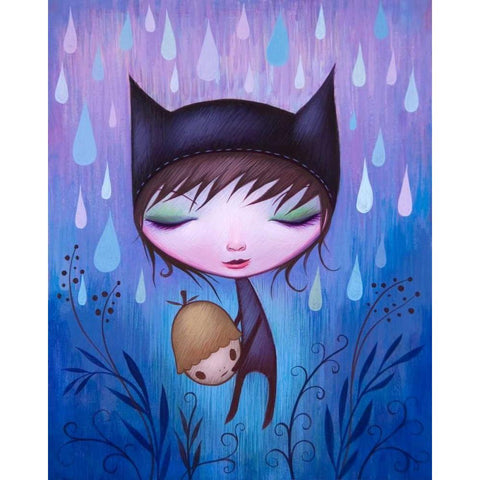 Carry Me Forever Black Modern Wood Framed Art Print with Double Matting by Ketner, Jeremiah