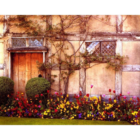 ShakespeareÃ¢â‚¬â„¢s House  White Modern Wood Framed Art Print by Klug, Alan