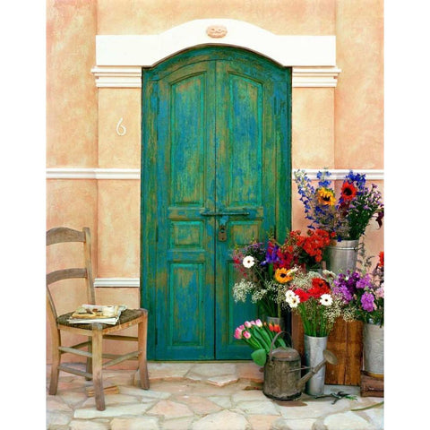 Fleuriste, Provence Black Modern Wood Framed Art Print by Klug, Alan