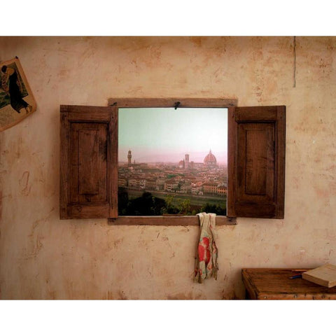 Florence Black Modern Wood Framed Art Print by Klug, Alan