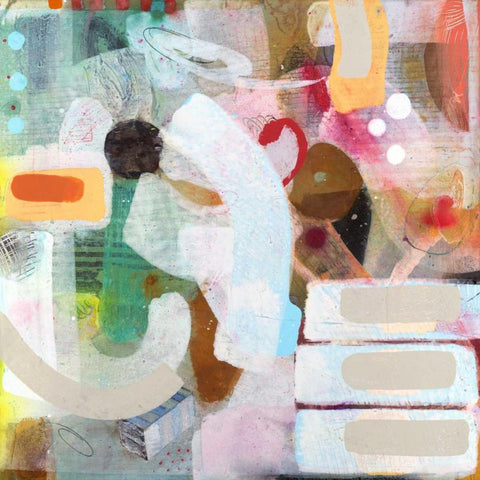 Changed My Mind 3 White Modern Wood Framed Art Print with Double Matting by Koury, Aleah