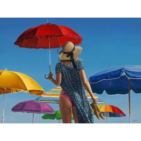 Canopies Black Modern Wood Framed Art Print by Kelley, Paul