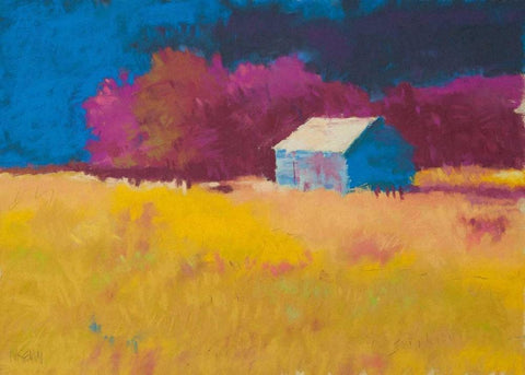 Early Fall near Roanoke Black Ornate Wood Framed Art Print with Double Matting by Kelly, Mike