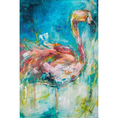Pretty in Pink No. 1 Black Modern Wood Framed Art Print with Double Matting by Koelman, Hilma