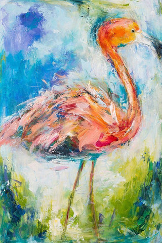 Pretty in Pink No. 2 White Modern Wood Framed Art Print with Double Matting by Koelman, Hilma