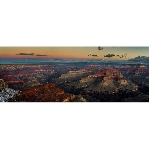 Grand Canyon White Modern Wood Framed Art Print by Kostka, Vladimir