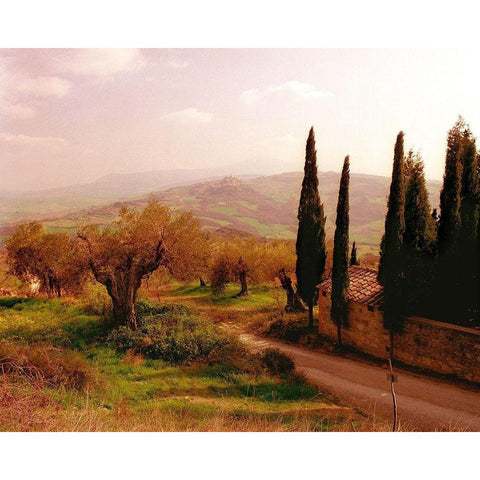 Toscana, Italia No. 709 Black Modern Wood Framed Art Print with Double Matting by Klug, Alan