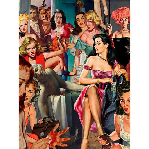 Artist in Hallway Gold Ornate Wood Framed Art Print with Double Matting by Kite, Barry