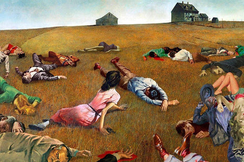 Christina Stands Her Ground White Modern Wood Framed Art Print with Double Matting by Kite, Barry