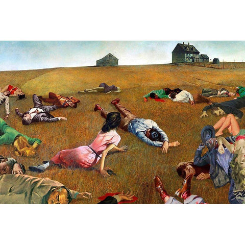 Christina Stands Her Ground Black Modern Wood Framed Art Print by Kite, Barry