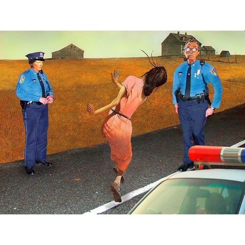 Random Testing Black Modern Wood Framed Art Print with Double Matting by Kite, Barry