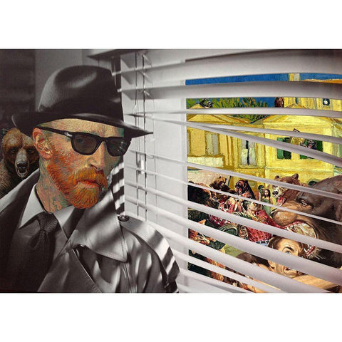 Yellow House, Grizzly Season Black Modern Wood Framed Art Print with Double Matting by Kite, Barry