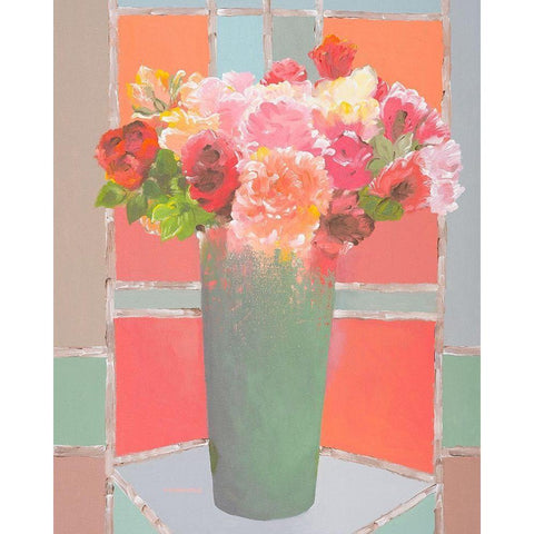 Summertime Gathering Gold Ornate Wood Framed Art Print with Double Matting by Khorasani, Hooshang