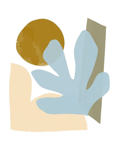 Sky and Sand White Modern Wood Framed Art Print with Double Matting by Kopcik, Emily