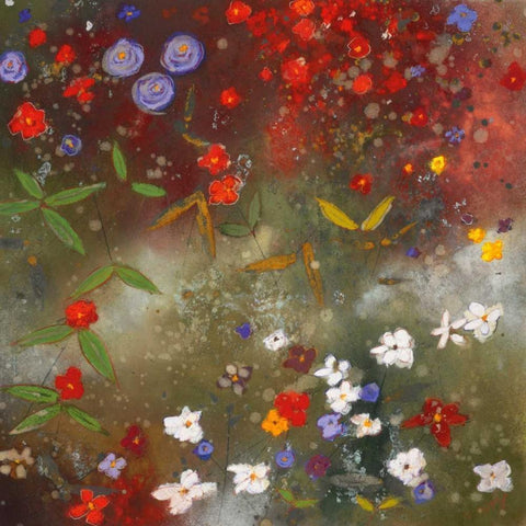 Gardens in the Mist III White Modern Wood Framed Art Print by Koury, Aleah