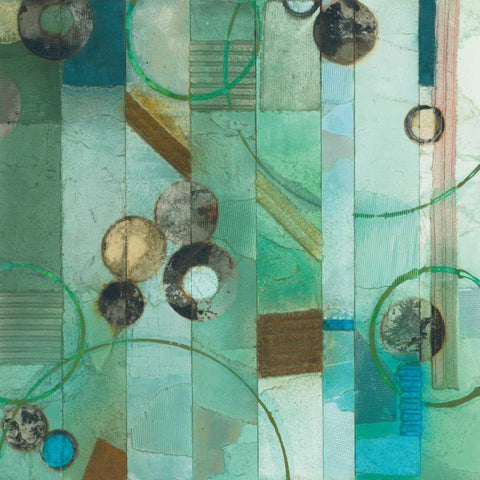 Of This World No. 17 White Modern Wood Framed Art Print with Double Matting by Koury, Aleah