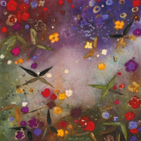 Gardens in the Mist V Black Modern Wood Framed Art Print by Koury, Aleah