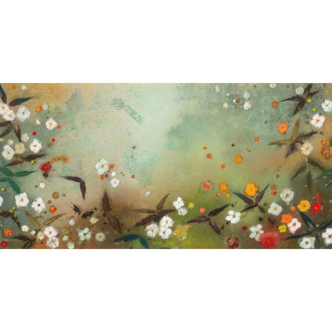 Gardens in the Mist VIII Black Modern Wood Framed Art Print with Double Matting by Koury, Aleah