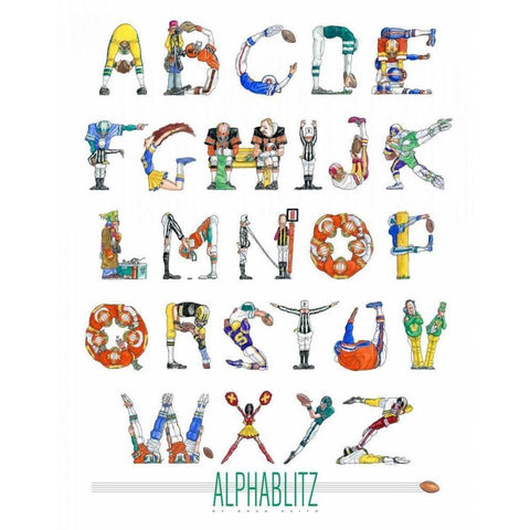 Alphablitz Black Modern Wood Framed Art Print with Double Matting by Keith, Doug