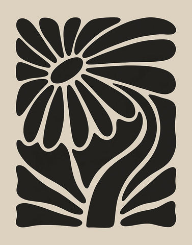 Spring Black Modern Wood Framed Art Print by LivinLi