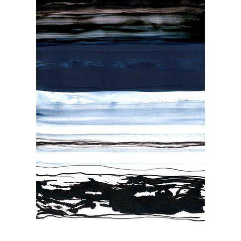 Strata 2 White Modern Wood Framed Art Print by Lehnhardt, Iris