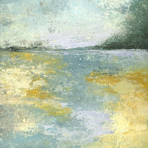 Subtle Shores, Morning Memories White Modern Wood Framed Art Print by Lisa Mann Fine Art