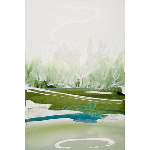 Limpid Black Modern Wood Framed Art Print by Leaver, Tara