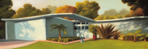 Mar Vista White Modern Wood Framed Art Print with Double Matting by Monzon, Rick